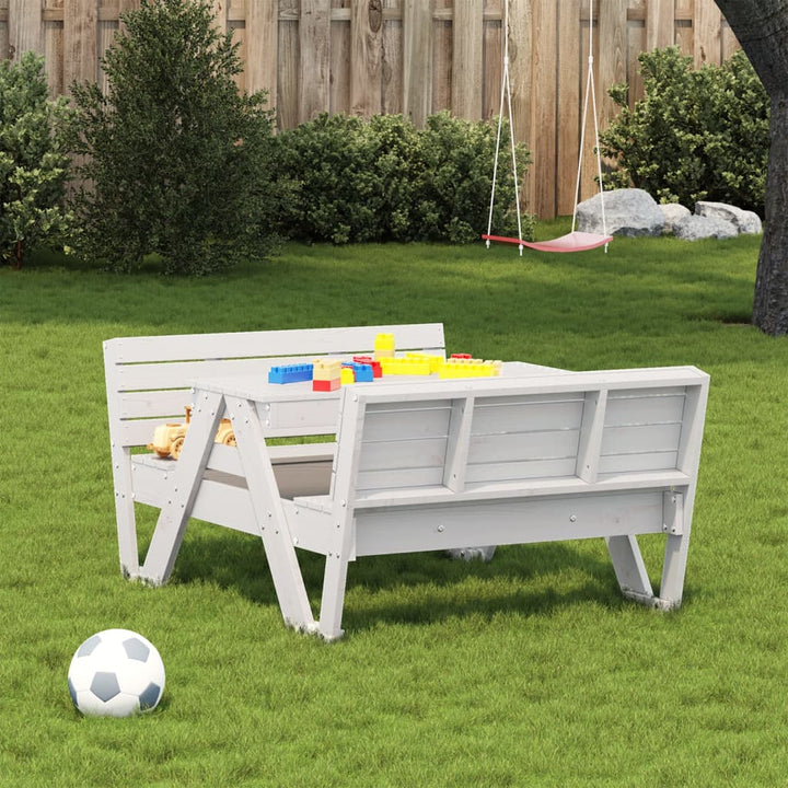 Picknickbord För Barn 88X122X58 Cm Massiv Furu