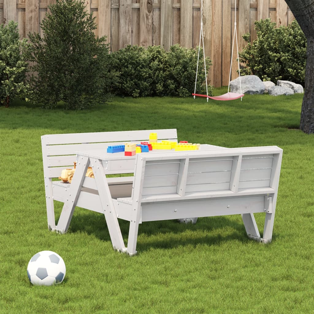 Picknickbord För Barn 88X122X58 Cm Massiv Furu