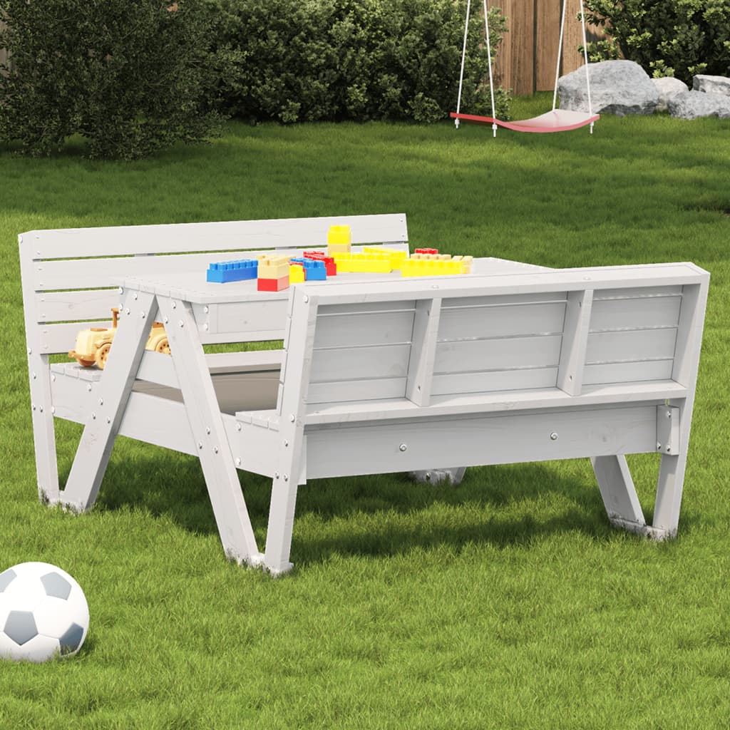 Picknickbord För Barn 88X122X58 Cm Massiv Furu