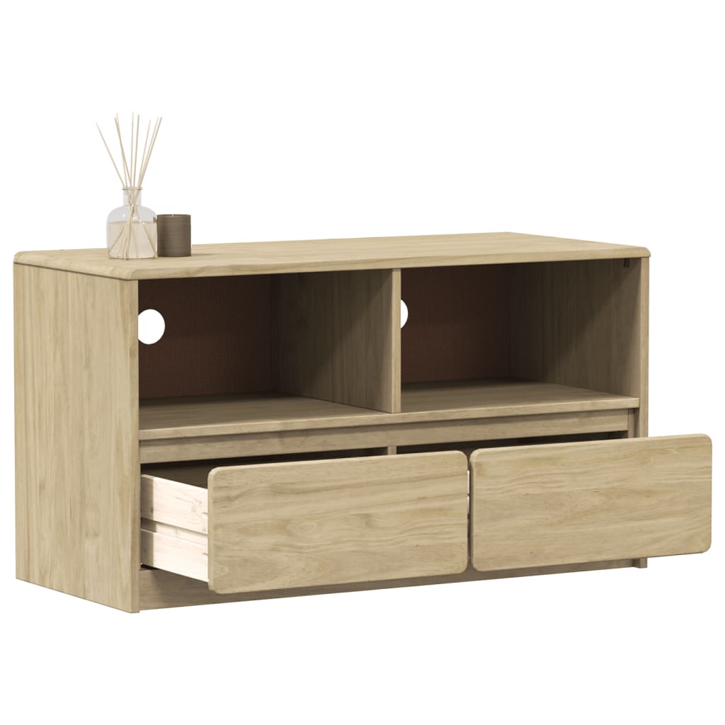 Tv-Bänk Sauda Ek 99X43X55 Cm Massiv Furu
