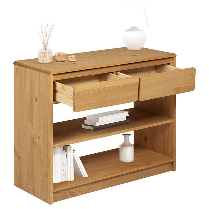 Konsolbord Sauda Ek 89,5X36,5X73 Cm Massiv Furu