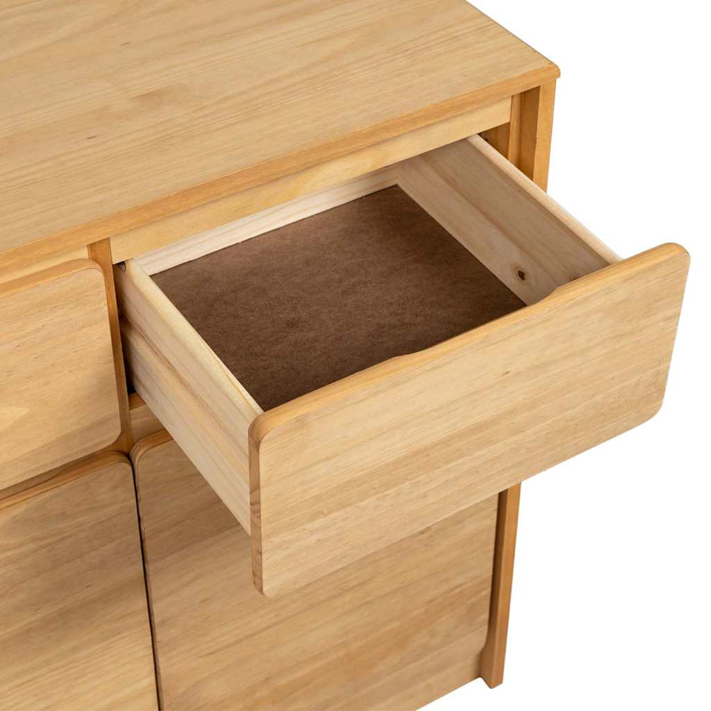Sidobord Sauda Ek 80X43X75,5 Cm Massiv Furu