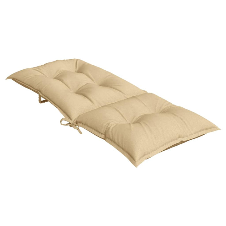 Stolsdynor Högt Ryggstöd 6 St Melerad Beige Tyg