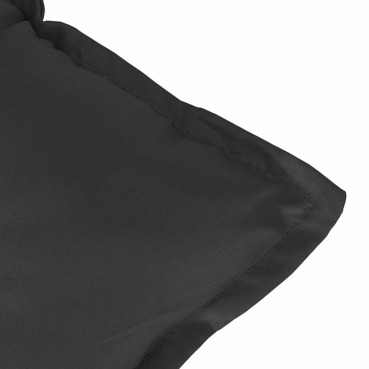 Set Med Hög Rygghörn Kuddar 6 St Polyester Melange Svart