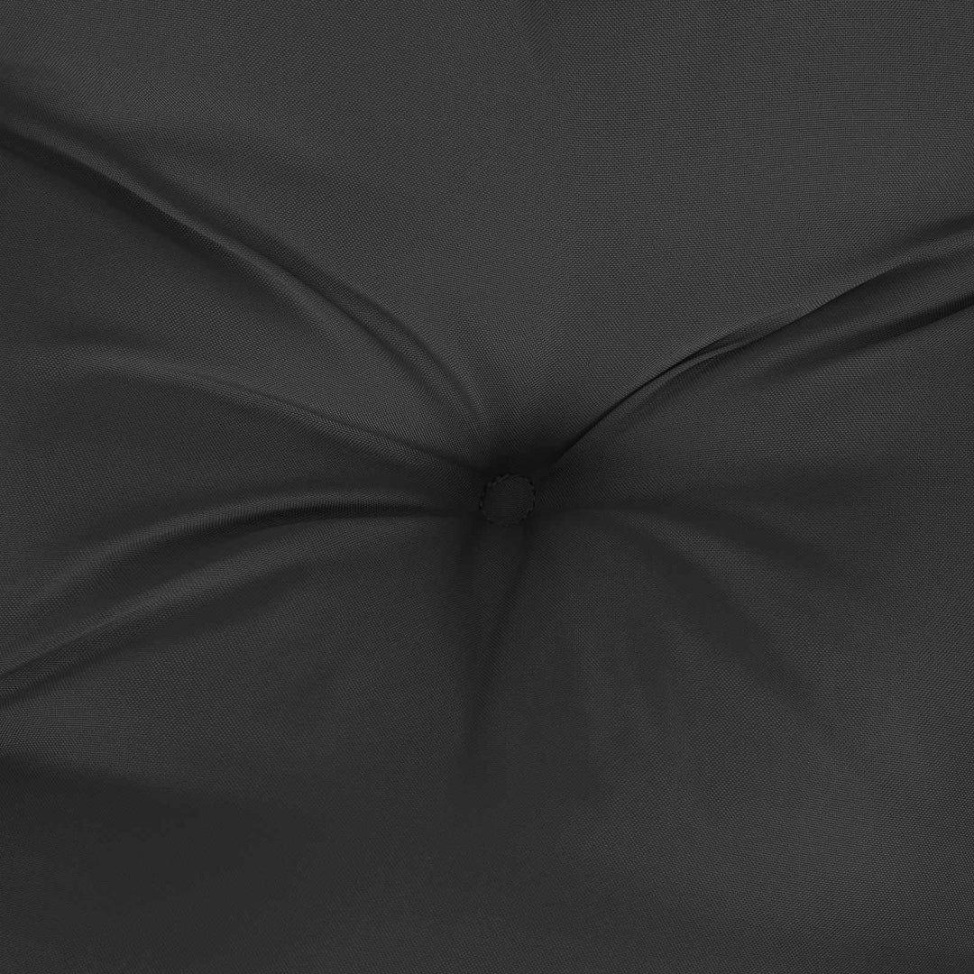 Set Med Hög Rygghörn Kuddar 6 St Polyester Melange Svart