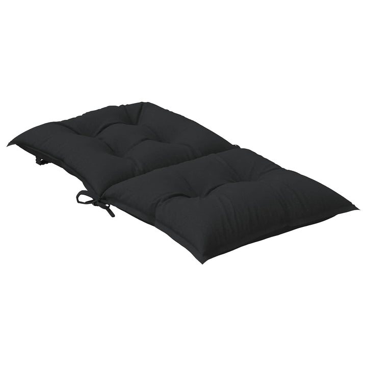 Lågryggs Stolsdynor Set 4 St Polyester Melange Svart