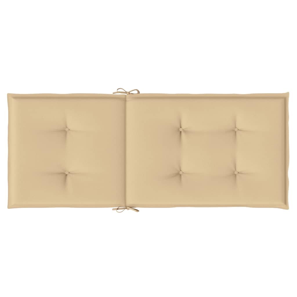 Stolsdynor Högt Ryggstöd 2 St Melerad Beige Tyg