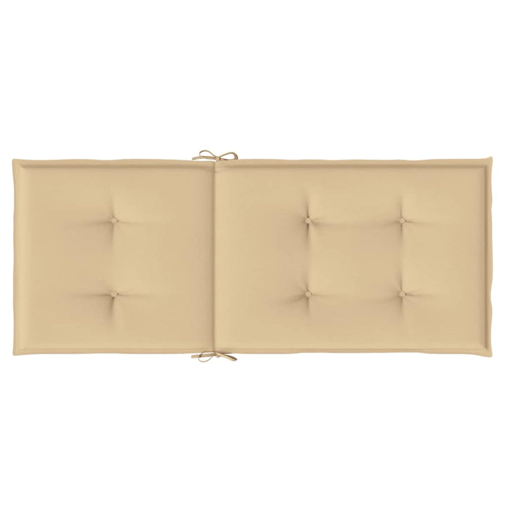 Stolsdynor Högt Ryggstöd 2 St Melerad Beige Tyg