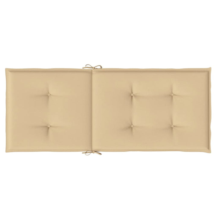 Stolsdynor Högt Ryggstöd 4 St Melerad Beige Tyg