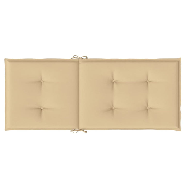 Stolsdynor Högt Ryggstöd 6 St Melerad Beige Tyg