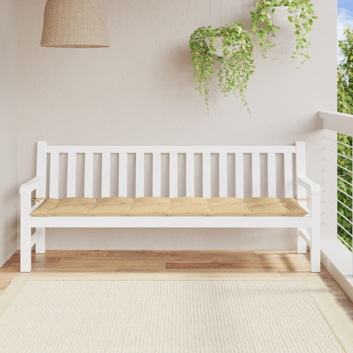Bänkdyna Melerad Beige Tyg