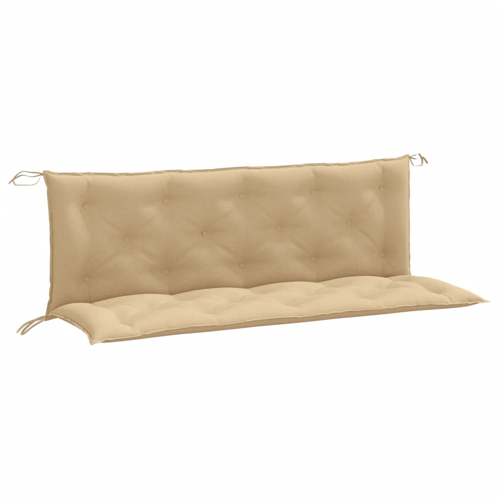 Bänkdyna 2 St Melerad Beige Tyg