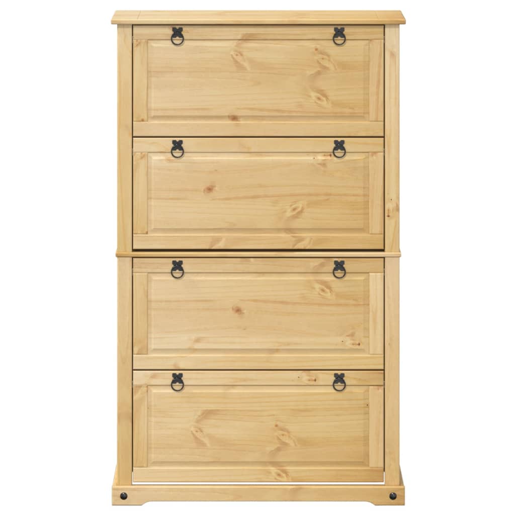 Skoskåp Corona 99X32X163,5 Cm Massiv Furu