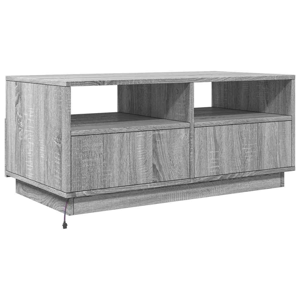 Soffbord Med Led 90X49X40 Cm