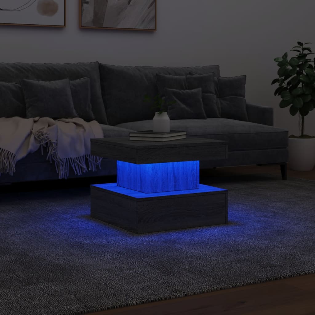 Soffbord Med Led 50X50X40 Cm