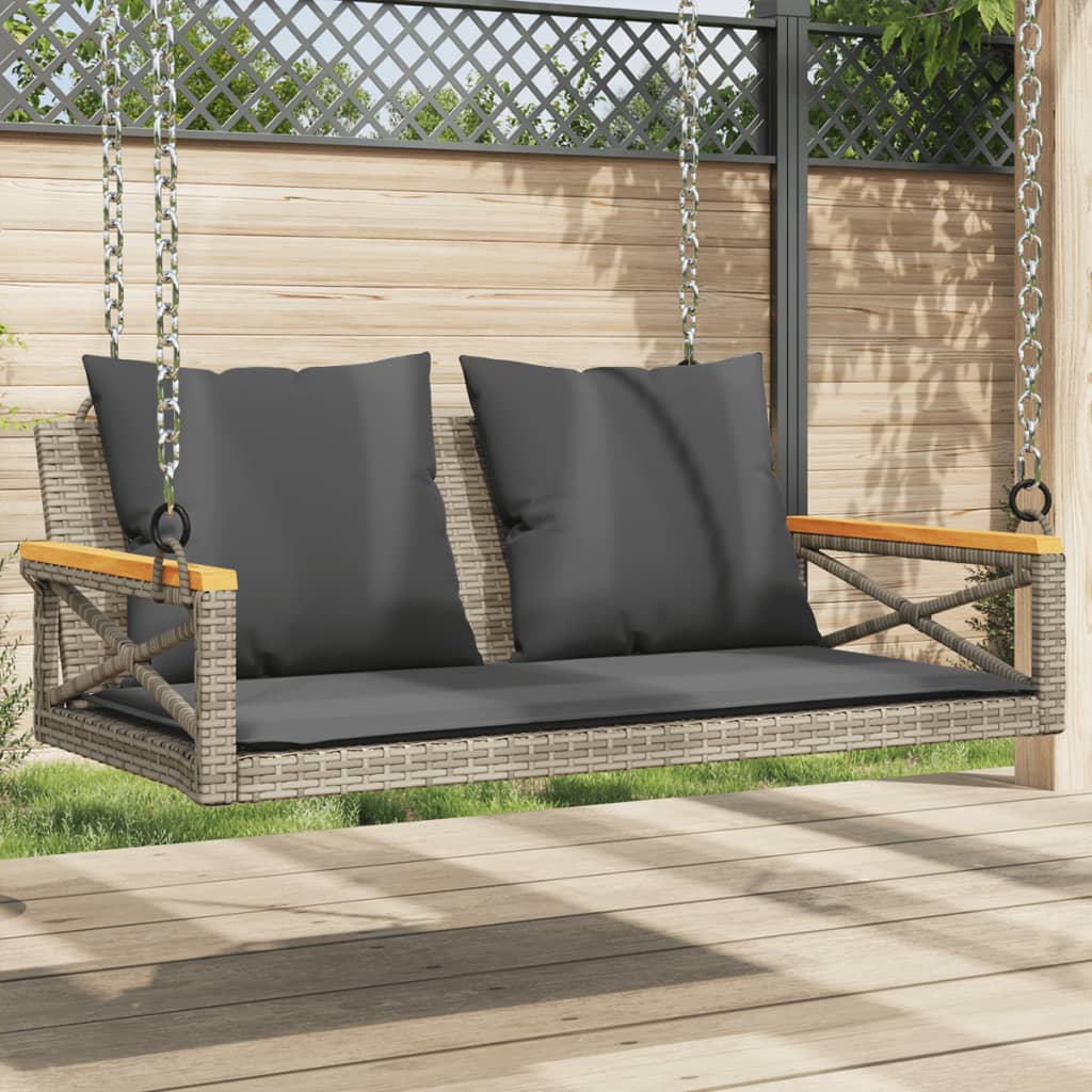 Gungbänk Med Dynor Beige Konstrotting