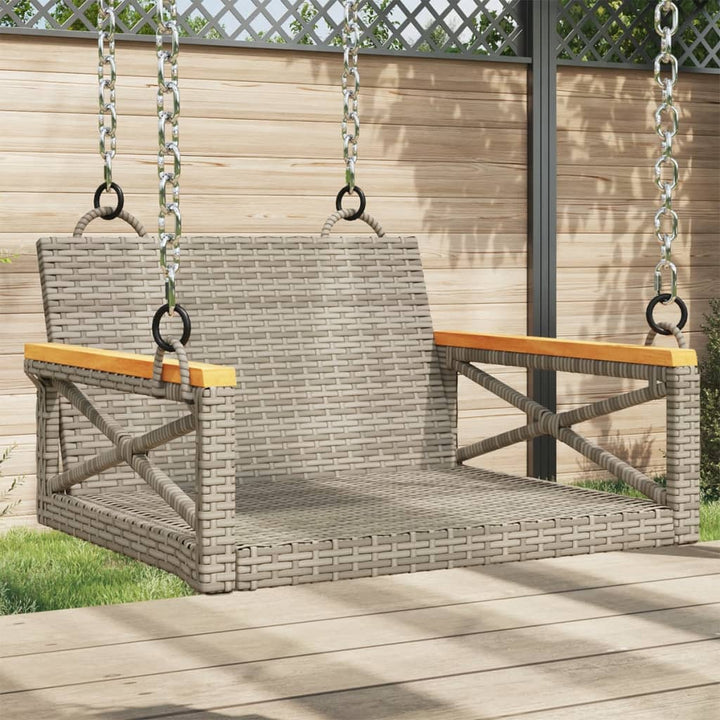 Gungbänk Med Dynor Beige Konstrotting