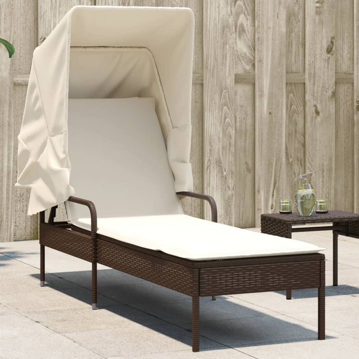 Solsäng Med Tak Beige Konstrotting