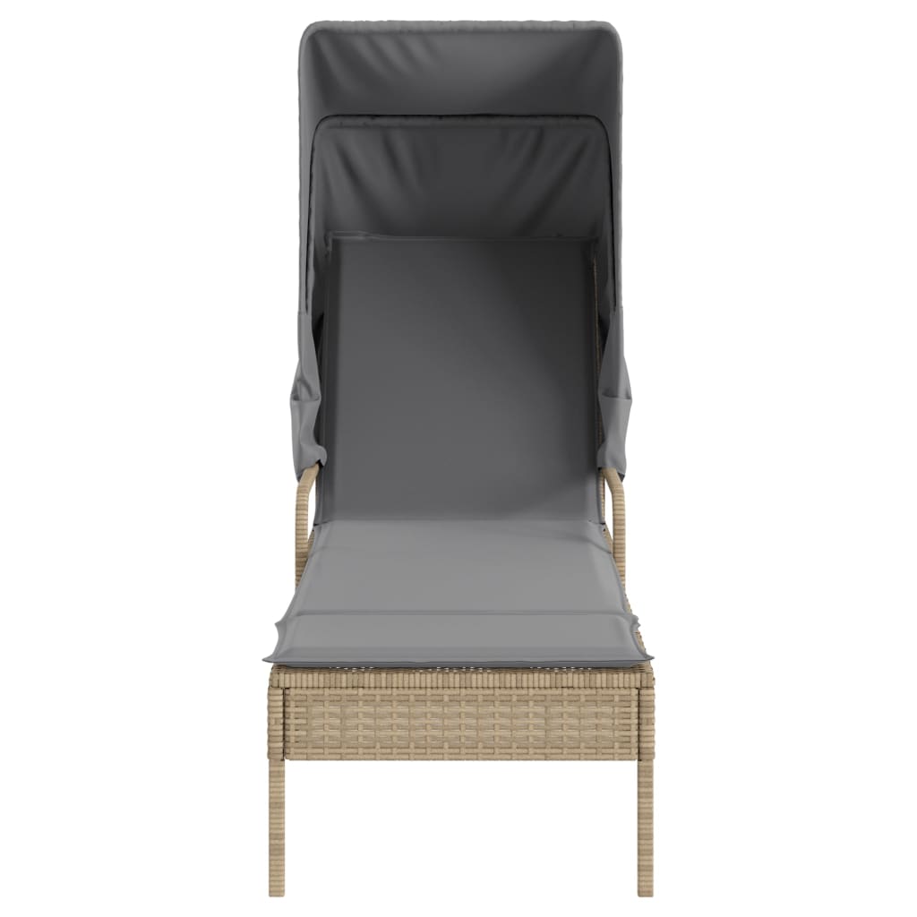 Solsäng Med Tak Beige Konstrotting
