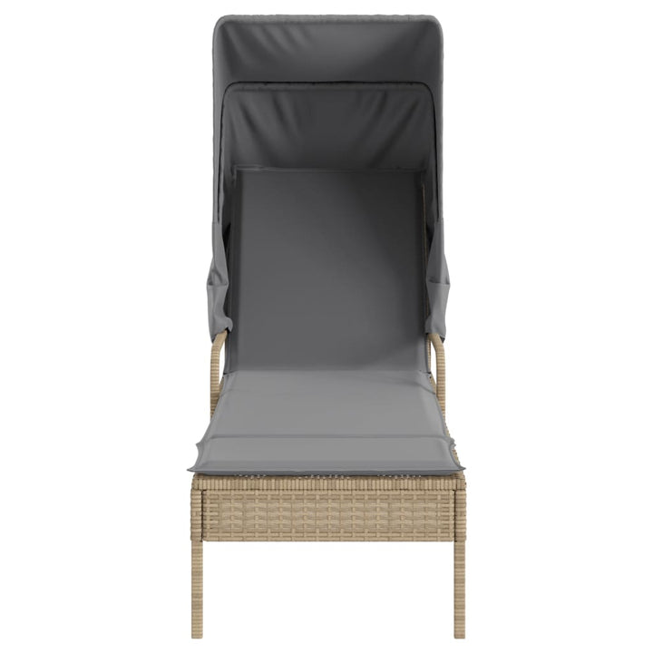 Solsäng Med Tak Beige Konstrotting