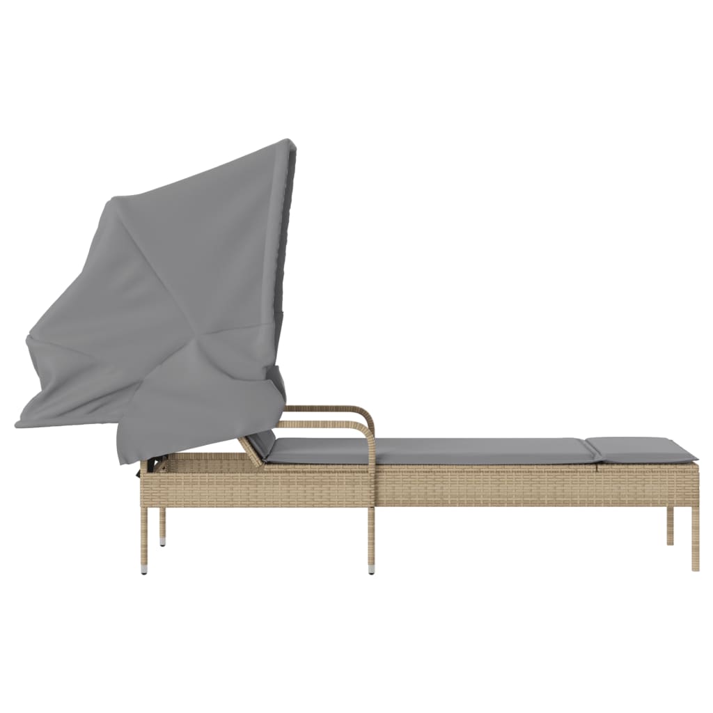 Solsäng Med Tak Beige Konstrotting