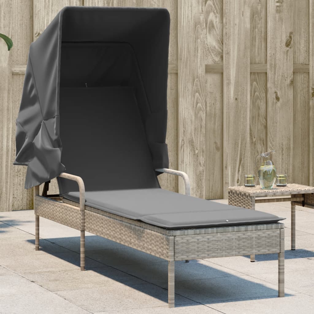 Solsäng Med Tak Beige Konstrotting