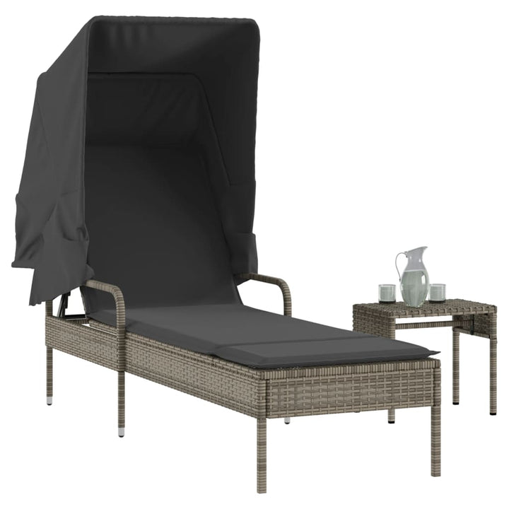 Solsäng Med Tak Beige Konstrotting