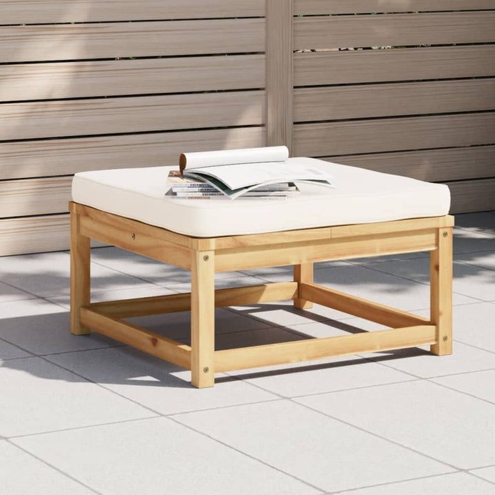Trädgårdssoffa Hörn Med Dynor 73X73X65 Cm Massivt Akaciaträ