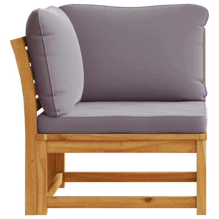 Trädgårdssoffa Hörn Med Dynor 73X73X65 Cm Massivt Akaciaträ