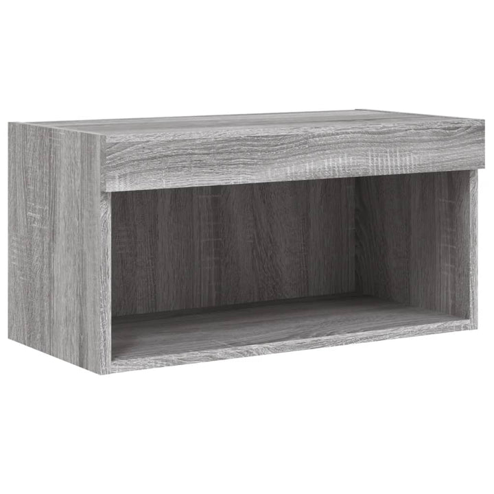 Tv-Bänk 6 Delar Led Konstruerat Trä