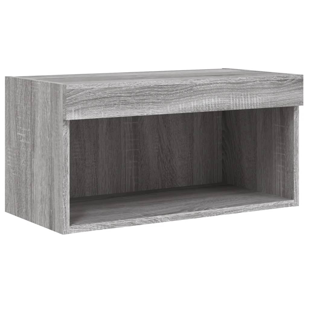 Tv-Bänk 6 Delar Led Konstruerat Trä