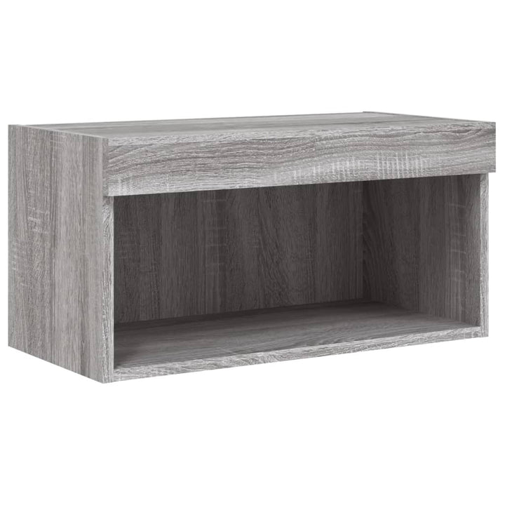 Tv-Bänk 6 Delar Led Konstruerat Trä