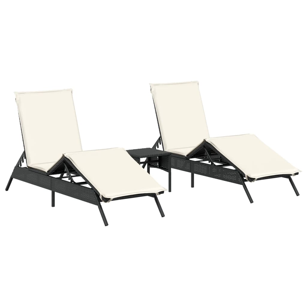 Solsängar 2 St Med Bord Konstrotting
