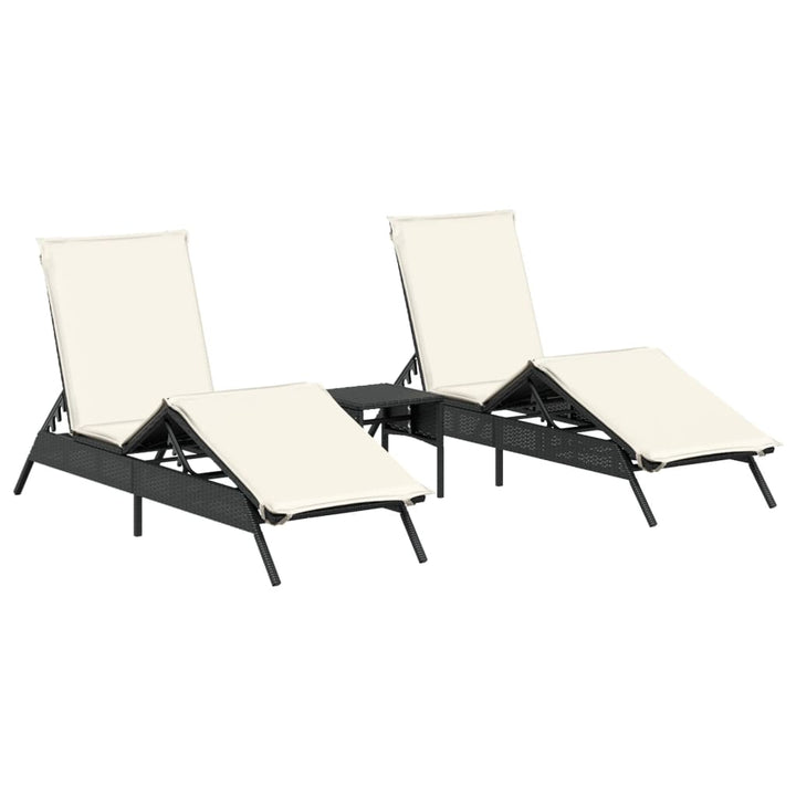 Solsängar 2 St Med Bord Konstrotting