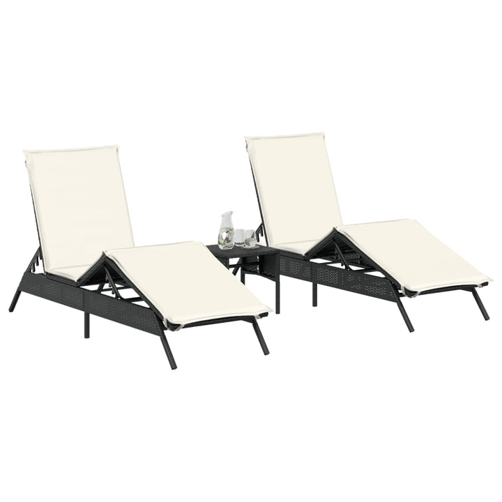 Solsängar 2 St Med Bord Konstrotting