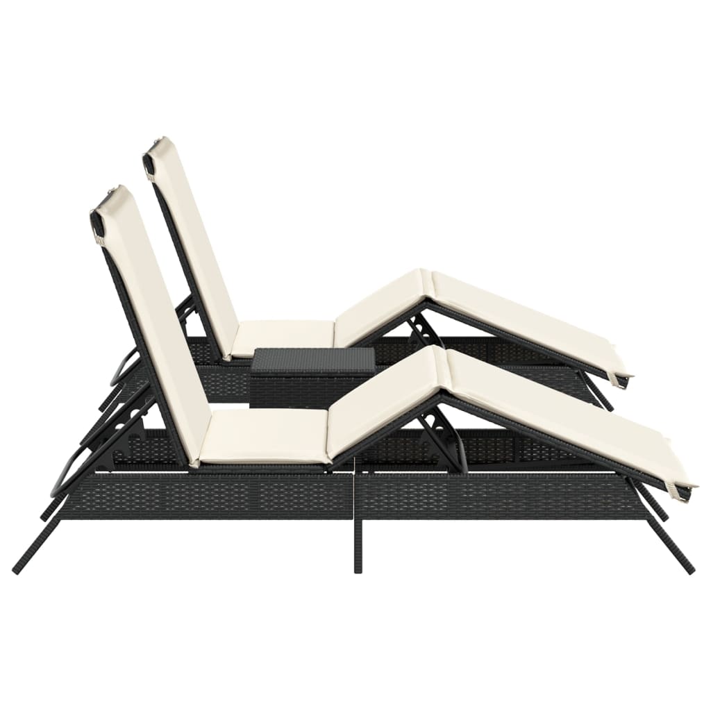 Solsängar 2 St Med Bord Konstrotting