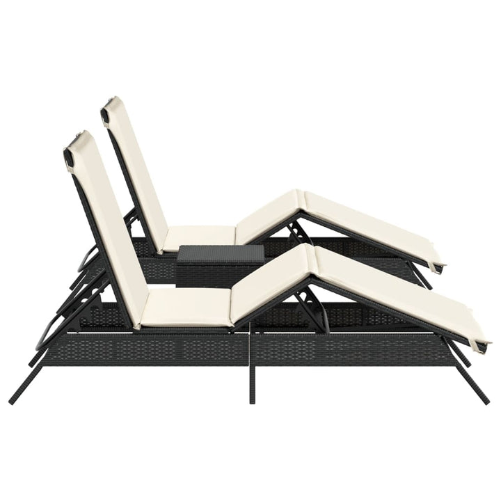 Solsängar 2 St Med Bord Konstrotting
