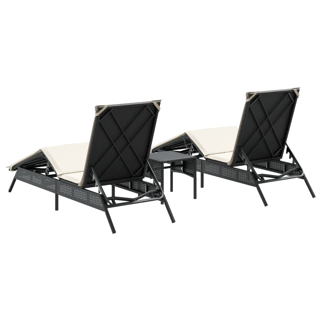 Solsängar 2 St Med Bord Konstrotting