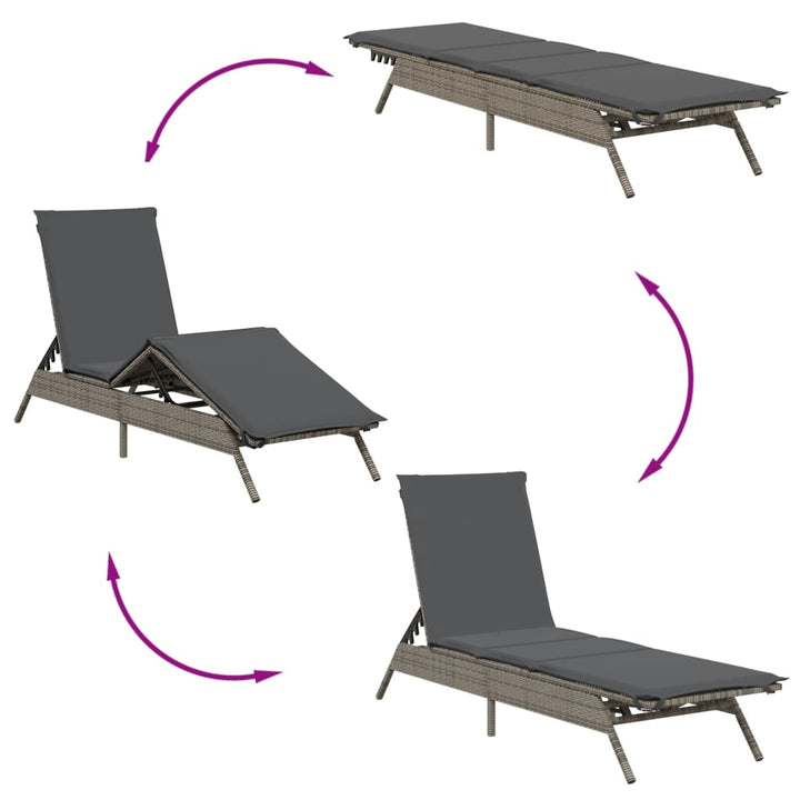 Solsängar 2 St Med Bord Konstrotting