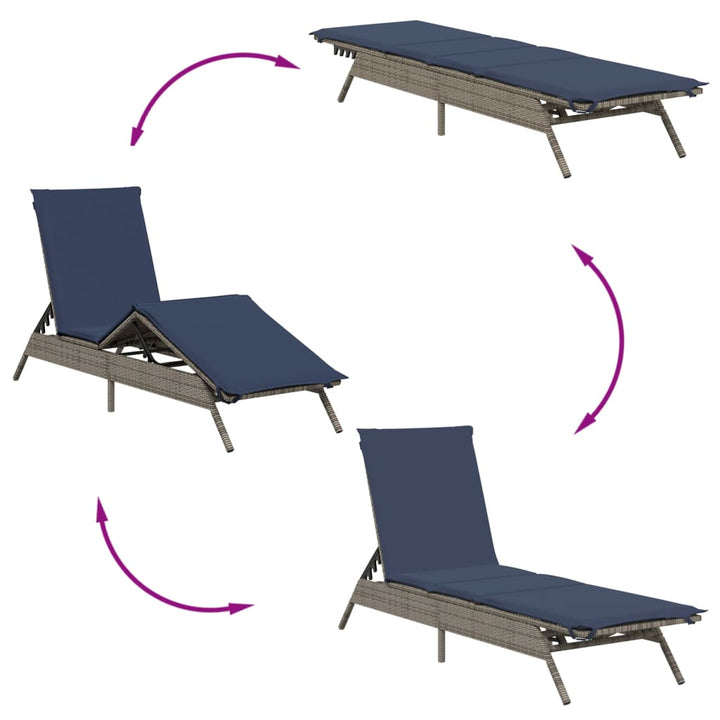 Solsängar 2 St Med Bord Konstrotting