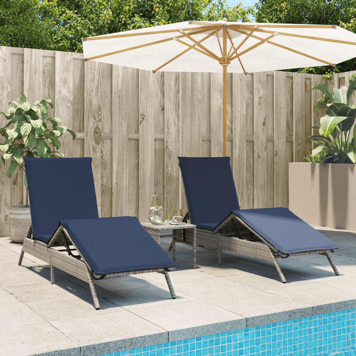 Solsängar 2 St Med Bord Konstrotting