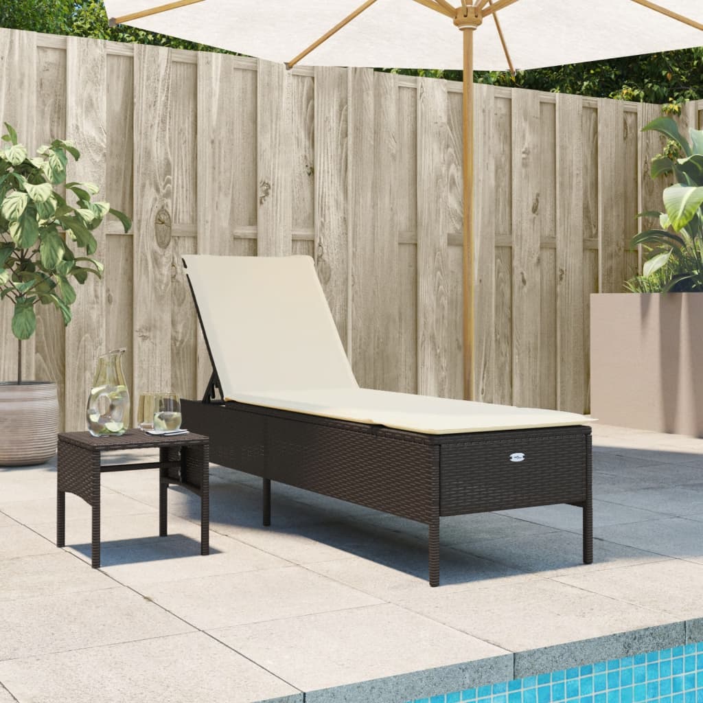 Solsängar 2 St Med Bord Konstrotting