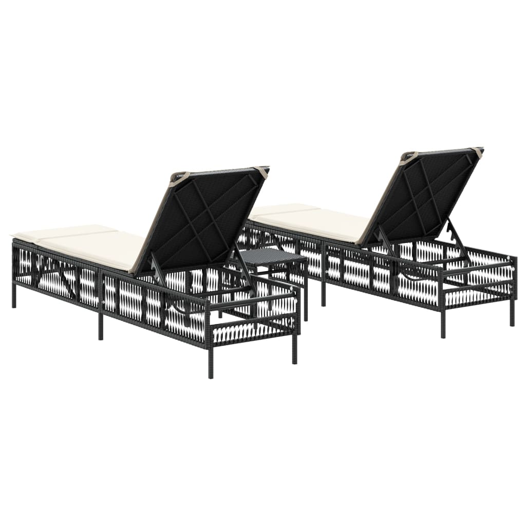 Solsängar 2 St Med Bord Konstrotting