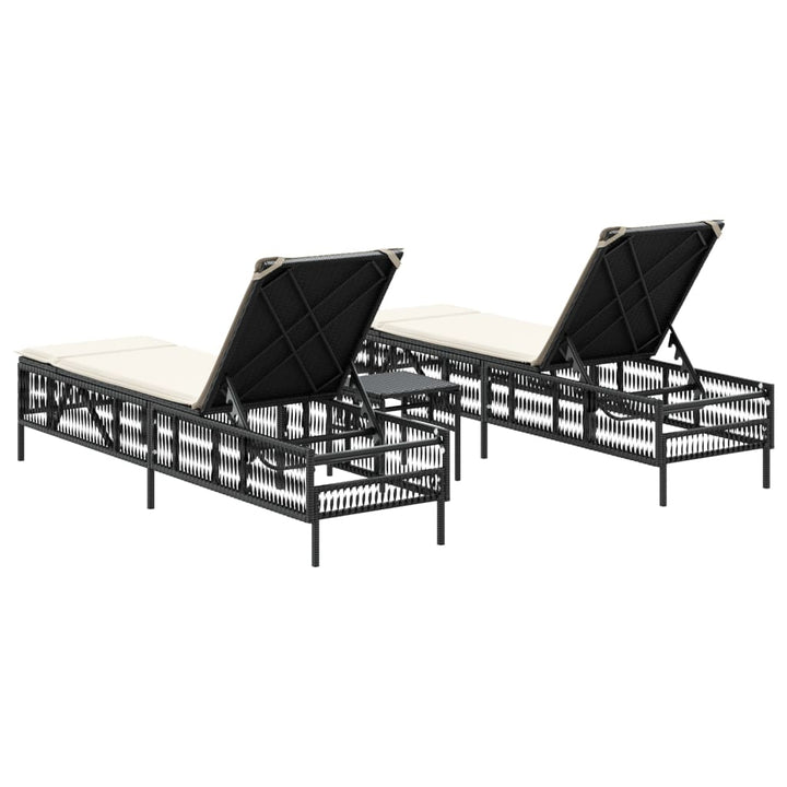 Solsängar 2 St Med Bord Konstrotting