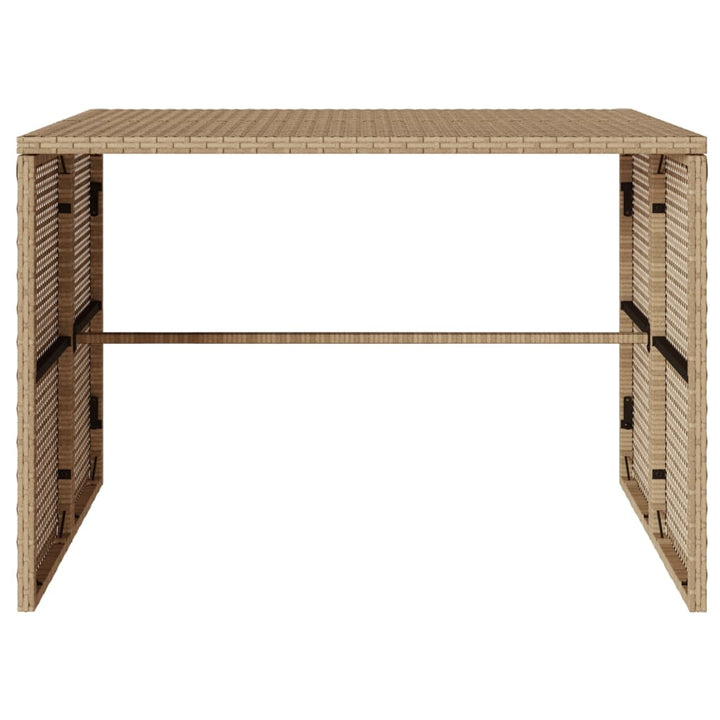 Matgrupp För Trädgården 3 Delar Med Dynor Beige Konstrotting