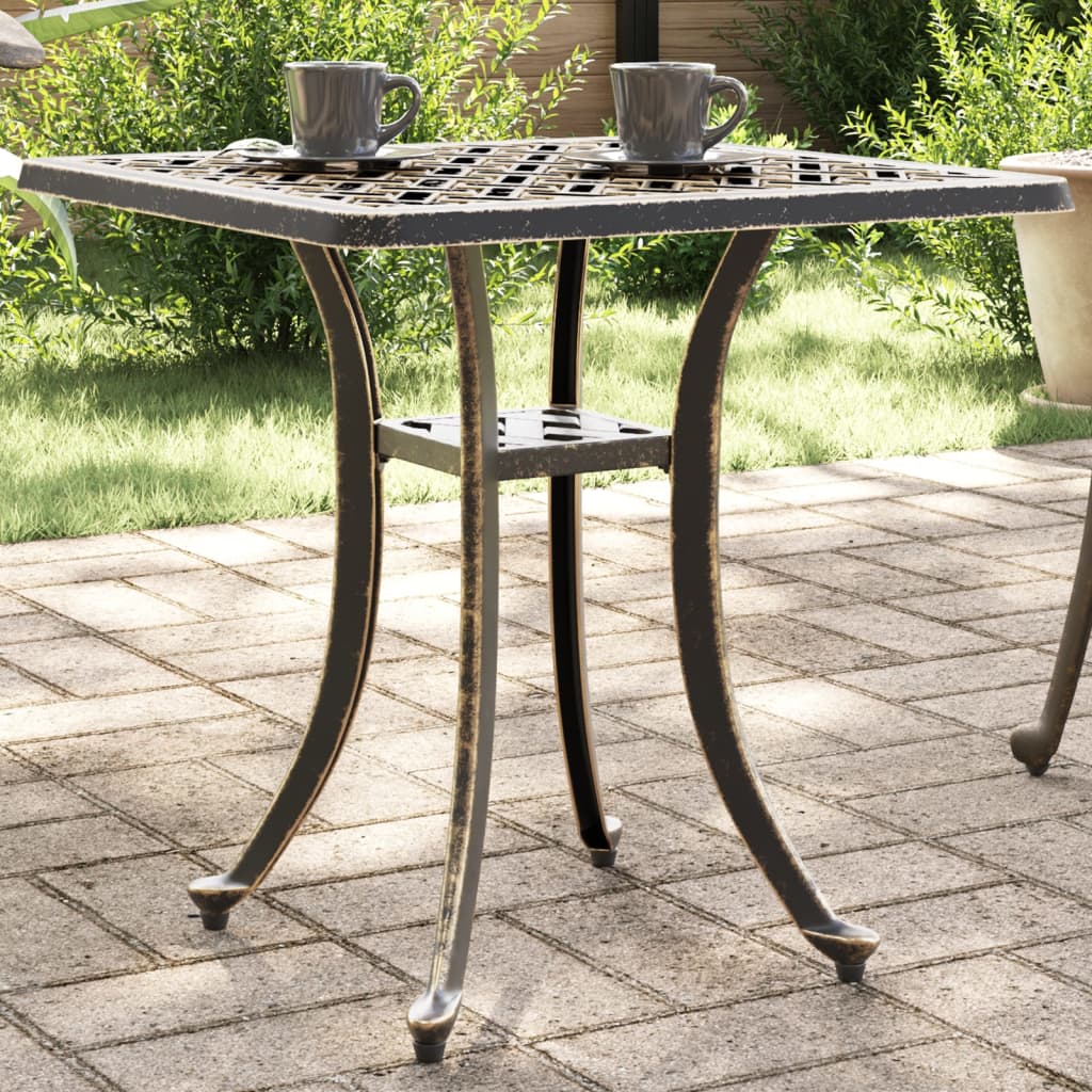 Trädgårdsbord 53X53X53 Cm Gjuten Aluminium
