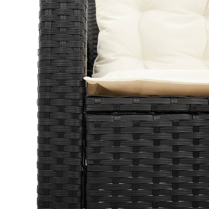 Trädgårdssoffa Med Bord Och Dynor L-Formad Konstrotting