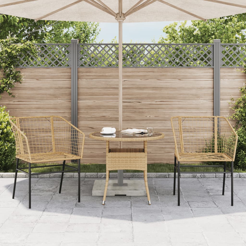 Trädgårdsstolar 2 St Konstrotting