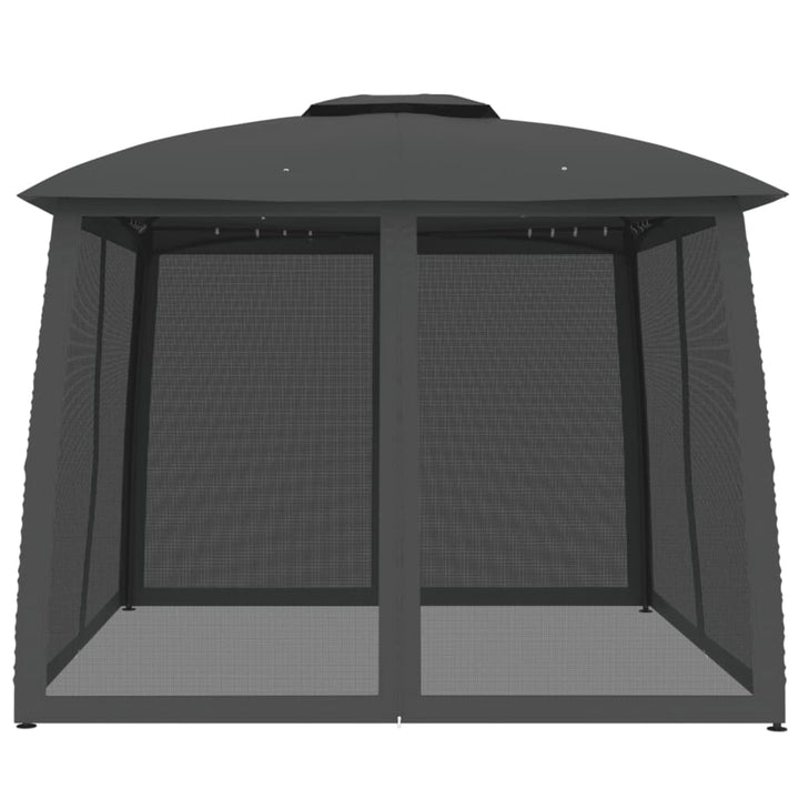 Paviljong Med Dubbelt Tak &amp; Nätväggar 2,93X2,93 M Stål