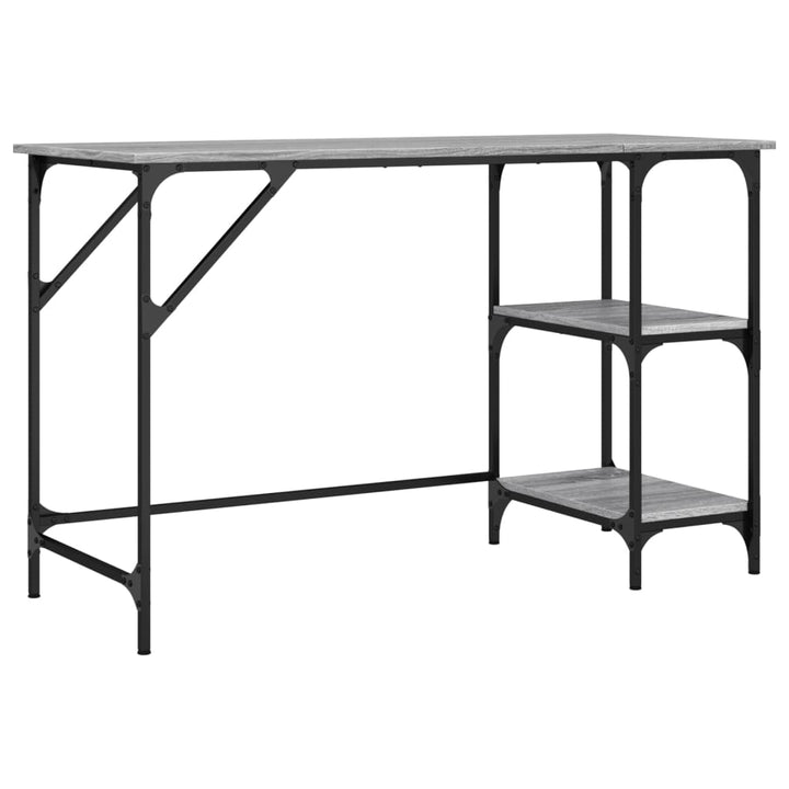 Skrivbord 120X50X75 Cm Metall Och Konstruerat Trä